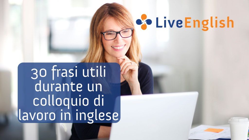 Donna durante un colloquio di lavoro in inglese