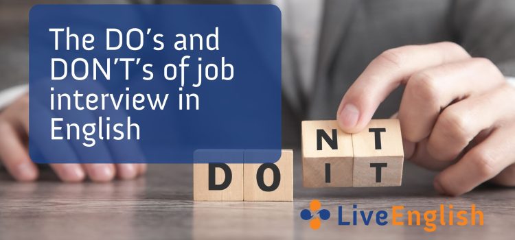 The DO's and DON'T's of job interview in English