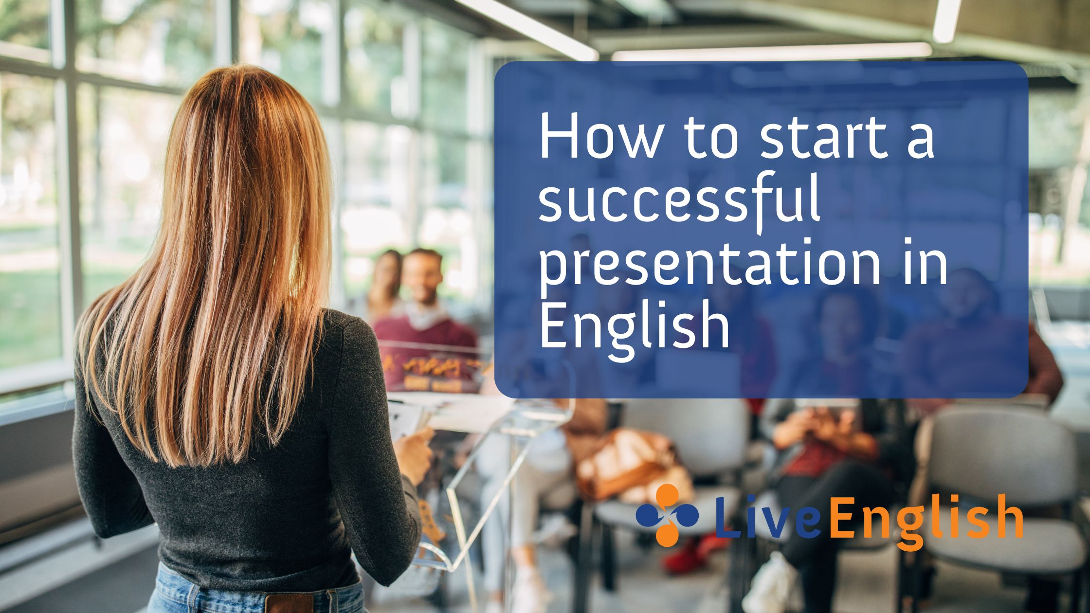 how to start presentation in english in college
