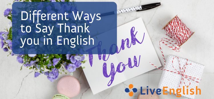 How to say thank you in English