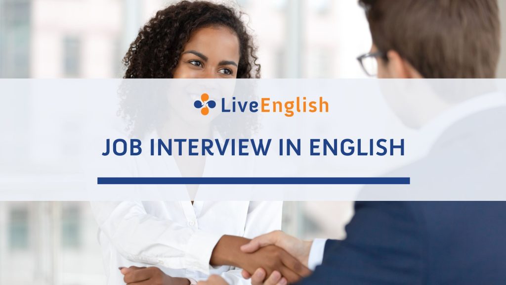 Candidate rehearsing a job interview in English online with a Live-English teacher on Zoom