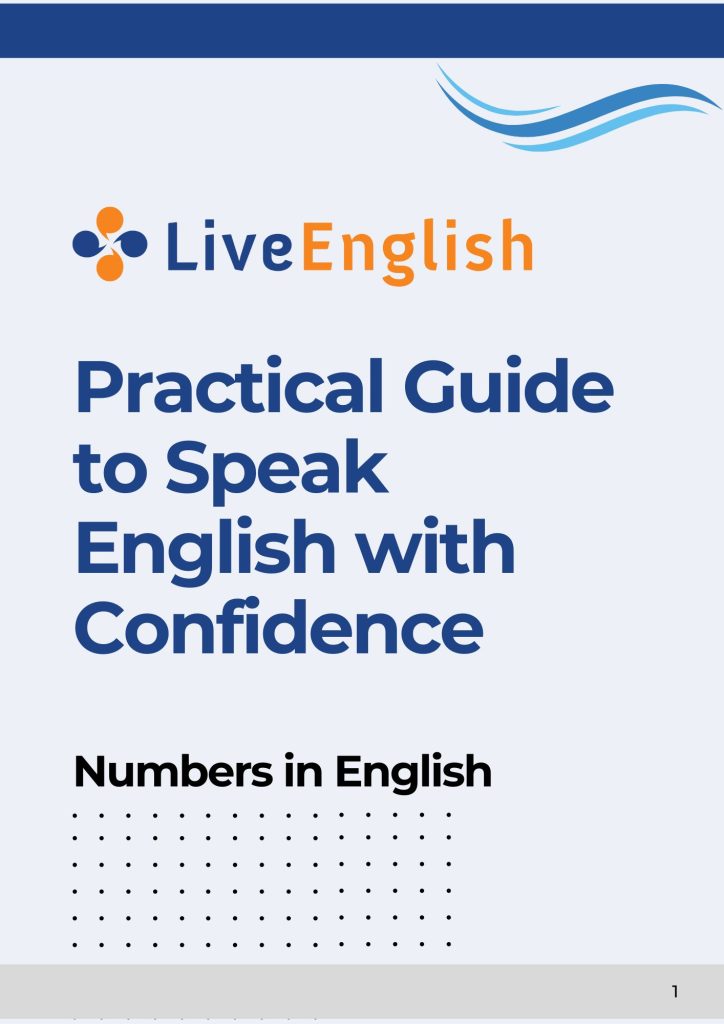 Numbers in English: free ebook