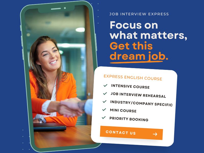 Job Interview Express: 5 one-to-one sessions with an HR-experienced Live English teacher.